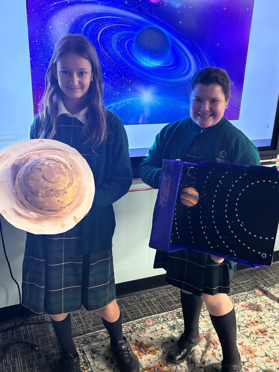 5th grade science planet project - globe model