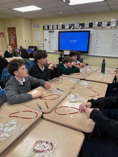 Rosary Making with Aunt Jackie