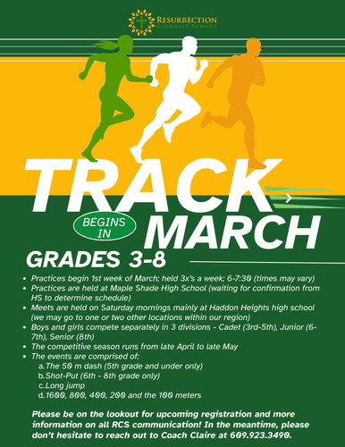RCS Track Team – Signups Open for Grades 3-8