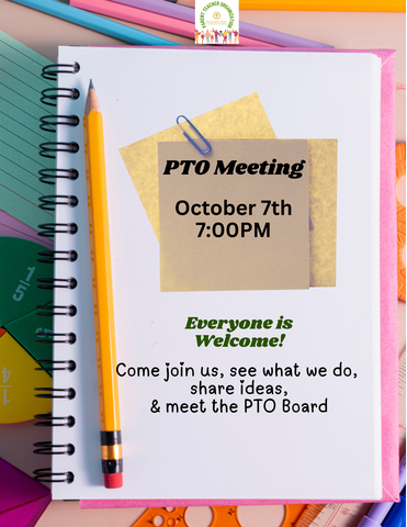 October PTO Meeting – We’d Love to See You!